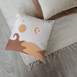 Almofadas de lançamento em tons terrosos Boho