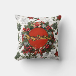 Almofadas de Natal com flocos de neve