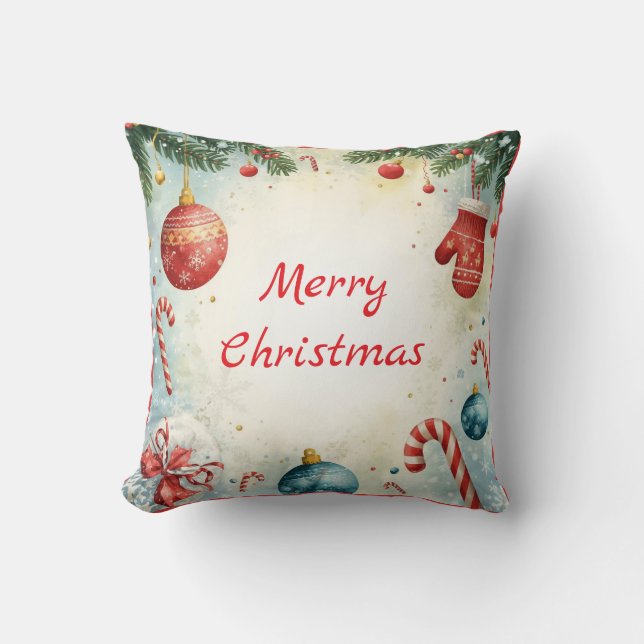 Almofadas de Natal Tradicionais Personalizadas (Frente)