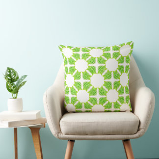 Almofadas Decorativas com Padrão Geométrico Verde 