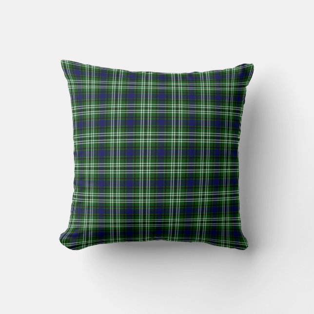 Almofadas Plaid Preta Almofada Xadrez Blackadder (Frente)