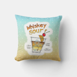 ALMOFADAS REVERSÍVEIS - ARTE DA RECEITA DO WHISKEY