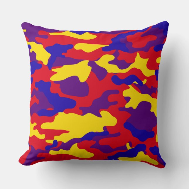 Almofadas Vibrantes de Camuflagem (Frente)