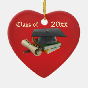 Almofariz da graduação & ornamento do diploma