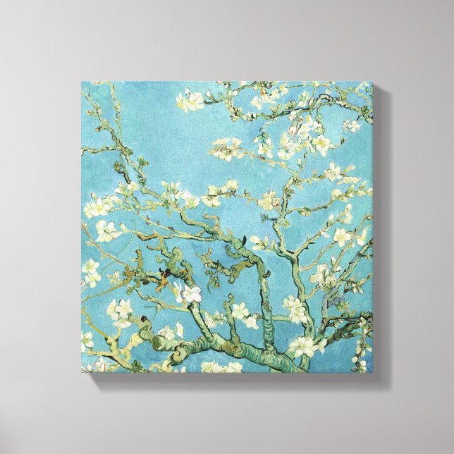 Almond Blossom por Van Gogh Fine Art Canvas Print (Frente)