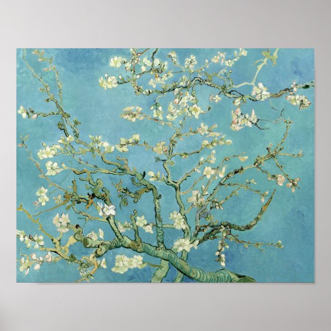 Almond Blossom por Van Gogh Poster Impressão de ar (Frente)