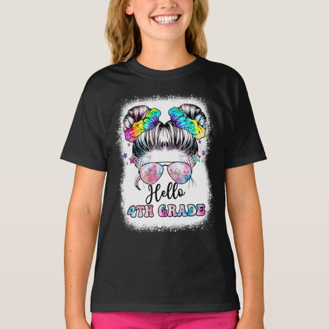 Alô, 4º ano de volta à camiseta escolar (Frente)