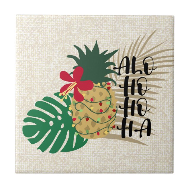 ALO-HO-HO-HA-HA-abacaxi tropical havaiano (Frente)