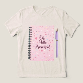 Alô: Preschool Women's Back to School Shirt