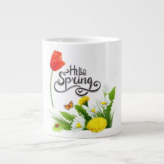 Alô Primavera Floral Mug - Xícara de café sazonal