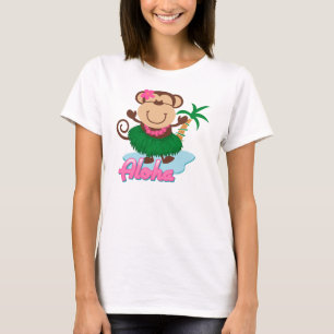 Aloha camisa do macaco