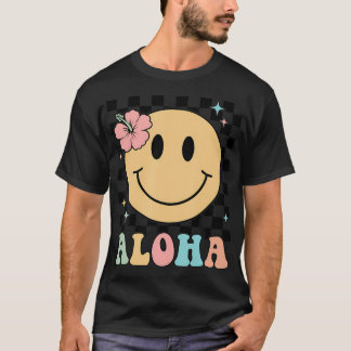 Aloha Camisa Feliz Férias de Rostos Homens Mulhere