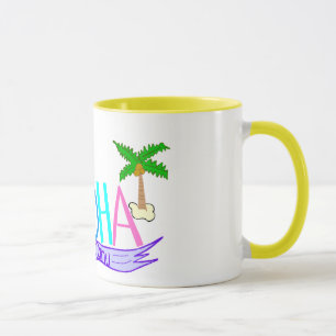 Aloha caneca da bandeira