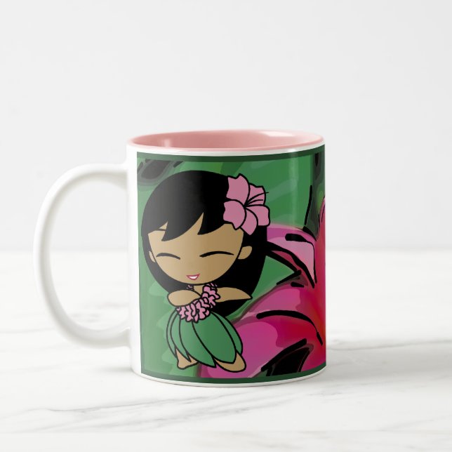 "Aloha caneca do Plumeria dos méis" (Esquerda)