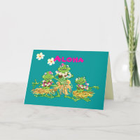 Aloha - Cartão de aniversário