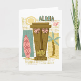 Aloha - Cartão de Saudação Havaiano - Retro Island