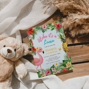 Aloha É um Luau Convite de Aniversário Tropical Ha