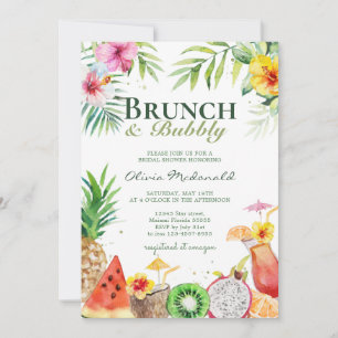 Aloha Frutas Tropicais Brunch e Convite à Borracha