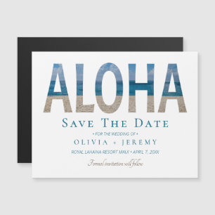 Aloha Hawaiian Beach Weding Date