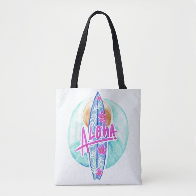 Aloha Hawaiian Surfer bolsas (Frente)