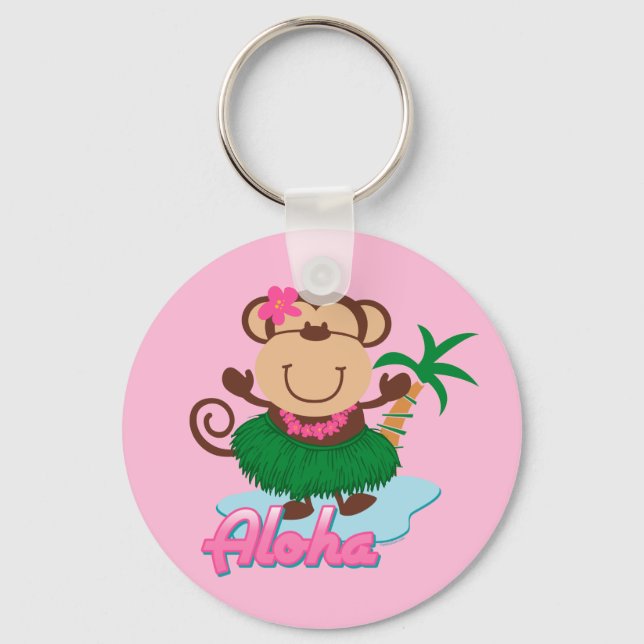 Aloha Monkey Chaveiro (Frente)