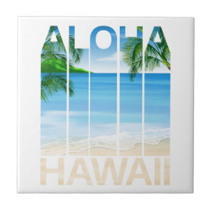 Aloha praia tropical das ilhas de Havaí