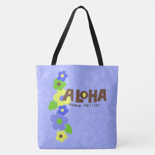 Aloha Quer Dizer Olá Bolsa de praia de Hibisco Hav