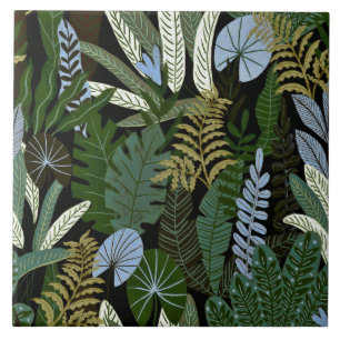 Aloha teste padrão verde exótico tropical da sel