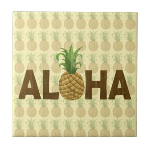 Aloha Vintage Pineapple Havaiano