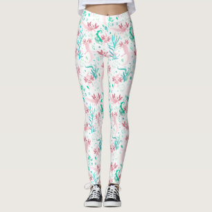 Alotta Pink Axolotls Leggings Brancas