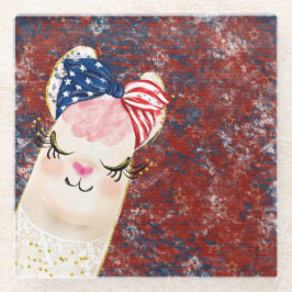 ALPACA AZUL VERMELHO PATRIÓTICO VERMELHO