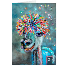 Alpaca - Cartão de nota Betty 2 r