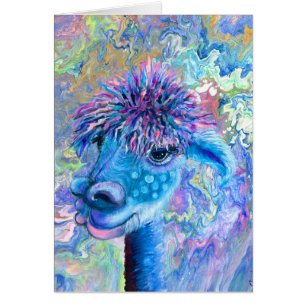 Alpaca - Cartão de nota Nora
