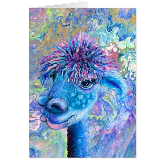 Alpaca - Cartão de nota Nora (Frente)