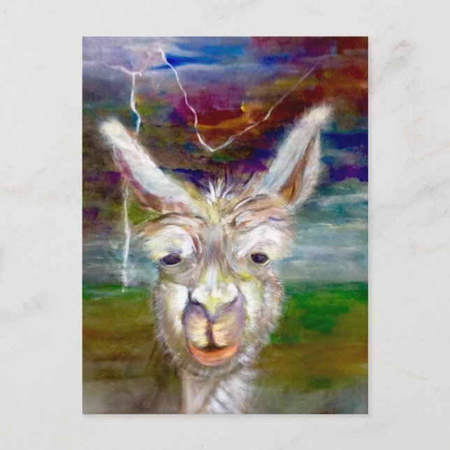 Alpaca - Cartão postal Tio Glen (Frente)