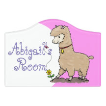 Alpaca cúbica com ilustração cartoon de borboleta