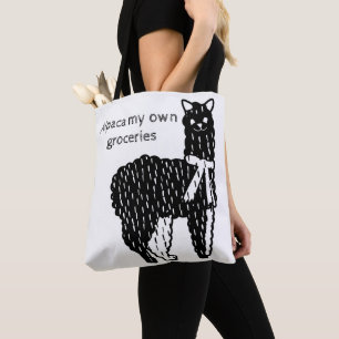 "Alpaca minha própria mercearia" Saco de Tote