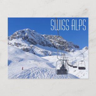 Alpes suíços, cartão postal de contrabando