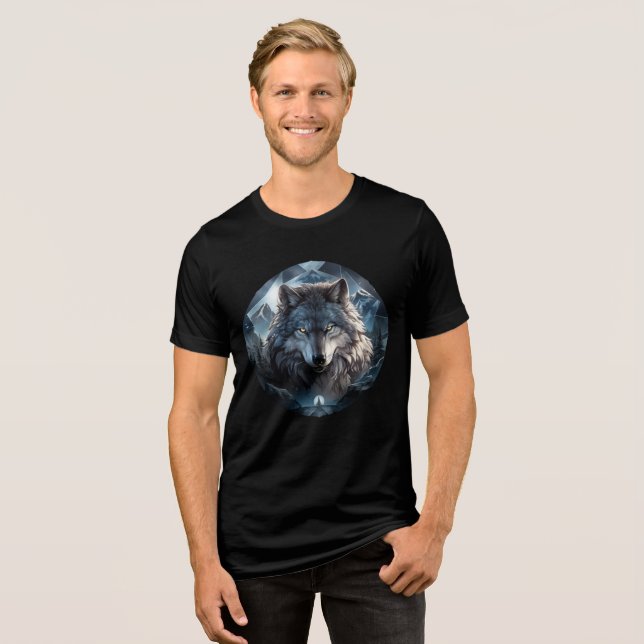 Alpha Wolf in Ice Mountains Artwork (Frente Completa)