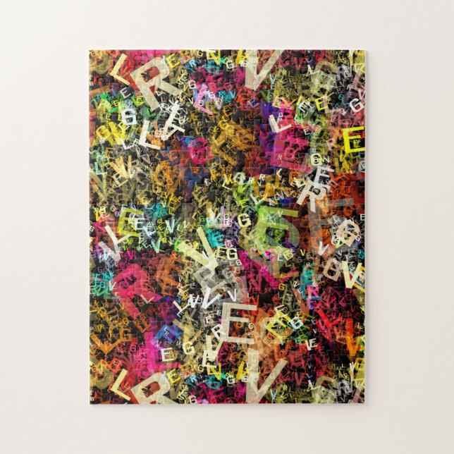 Alphabet Art 1 Quebra-cabeça (Vertical)