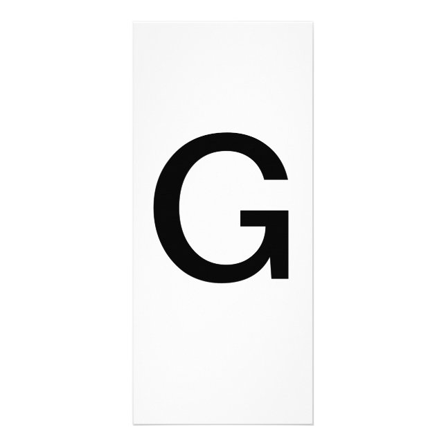 Alphabet - Letra G Cartão de Educação (Frente)