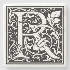 Alphabet - Letra R Porta copos de Pedra de Imagem