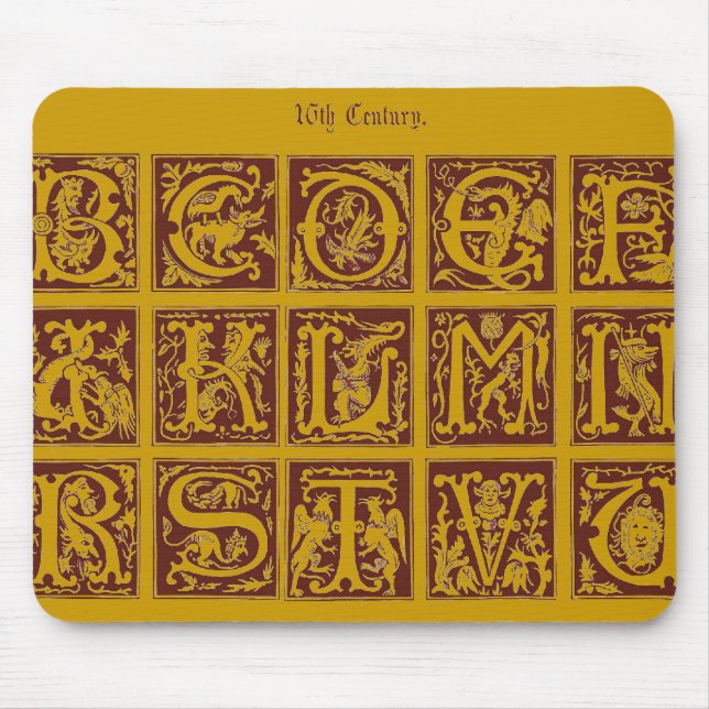 Alphabet Mouse Pad (Frente)
