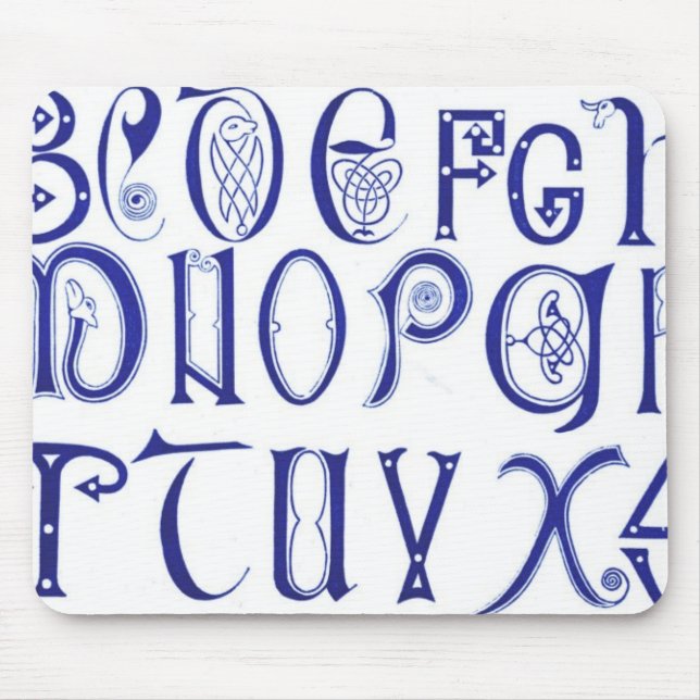 Alphabet Mouse Pad (Frente)
