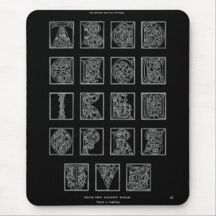Alphabet Mouse Pad
