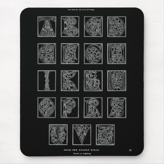 Alphabet Mouse Pad (Frente)