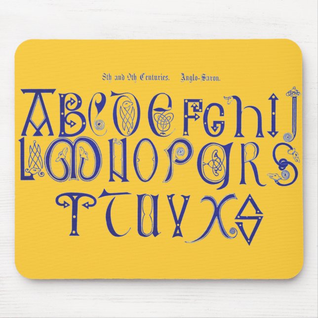 Alphabet Mouse Pad (Frente)