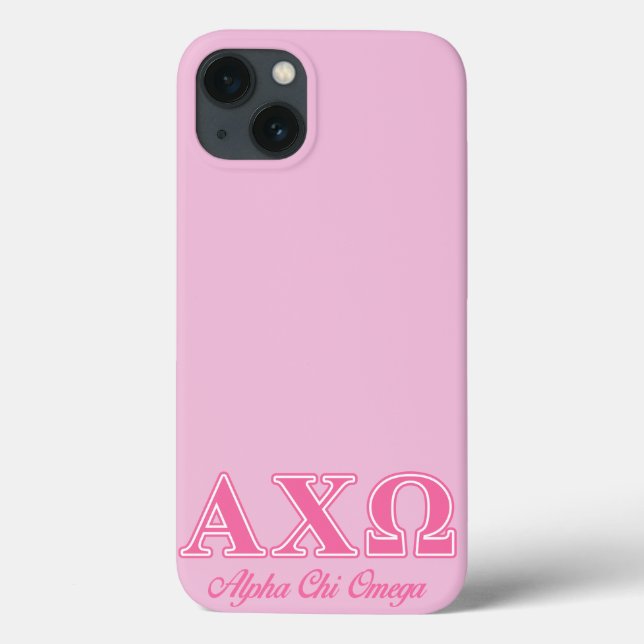 Alphi Chi Omega Pink Letters (Verso)