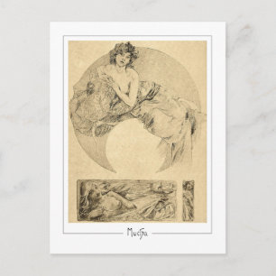 Alphonse Mucha #111 - Cartão Postal de Arte Fina