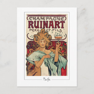 Alphonse Mucha #155 - Cartão postal de arte fina